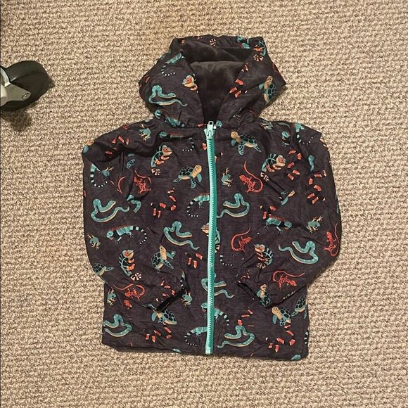 Children's Dino Adventure Raincoat - Dark Blue - Picture 1 of 6